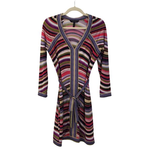 BCBG MaxAzria 60's Inspired Graphic Print Dress Size Small - Picture 1 of 6